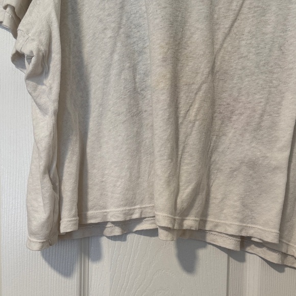 Mother Denim Mother Superior Big Deal Linen Cotton Deadflowers Tee Women Size L - Picture 8 of 12